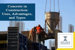 Pouring of Concrete in construction