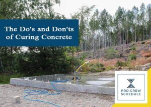 The Do's and Don'ts of Curing Concrete