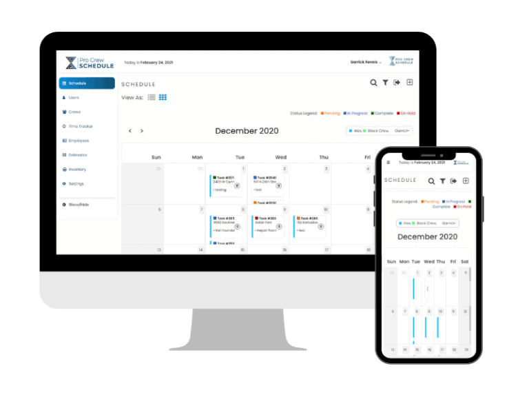 Scheduling - PRO CREW SCHEDULE