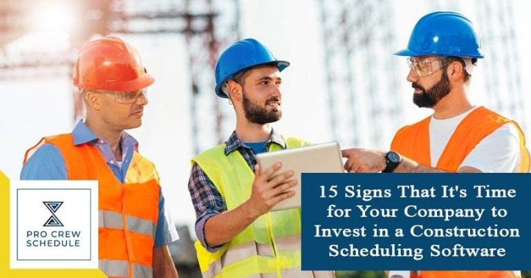 Invest in a Construction Scheduling Software