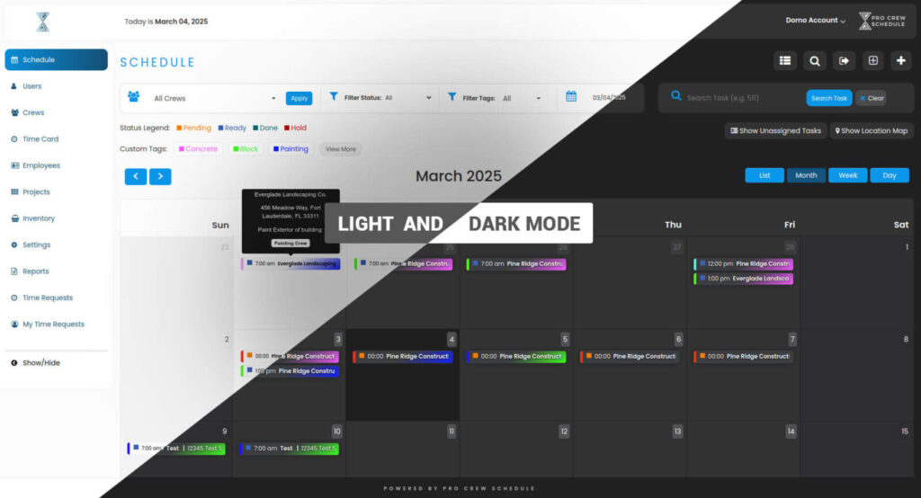LightDark-Month-View