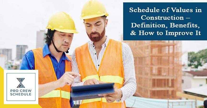 Schedule of Values in Construction