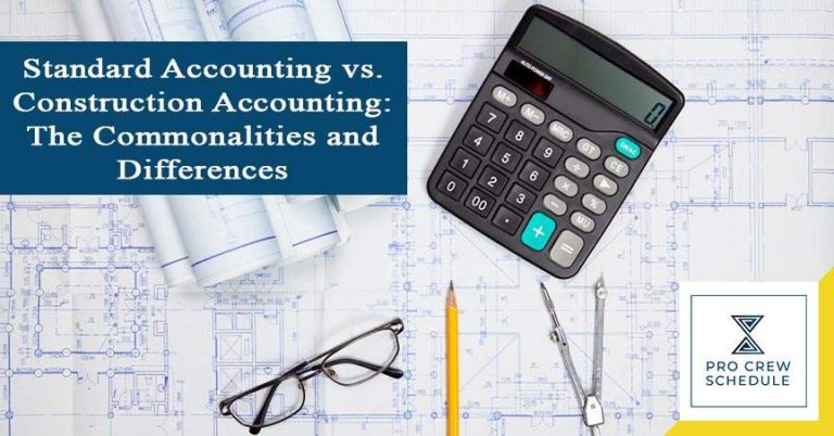 Standard Accounting vs. Construction Accounting