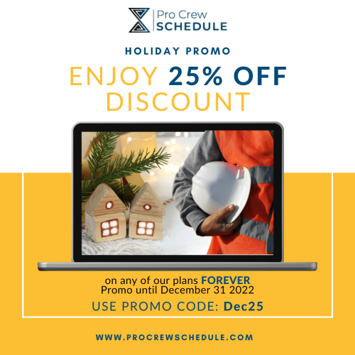 HOLIDAY PROMO 25% discount